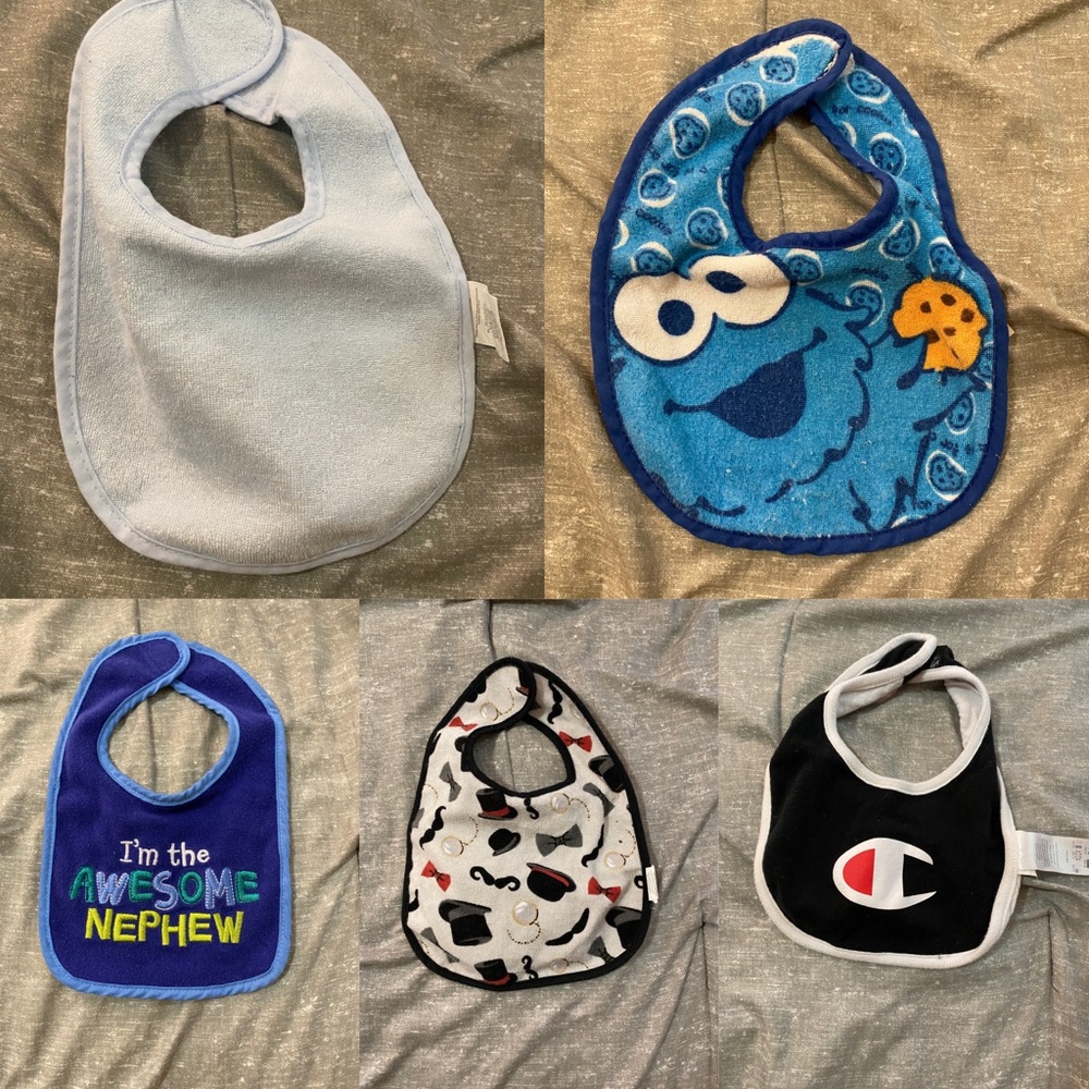 5 different bibs